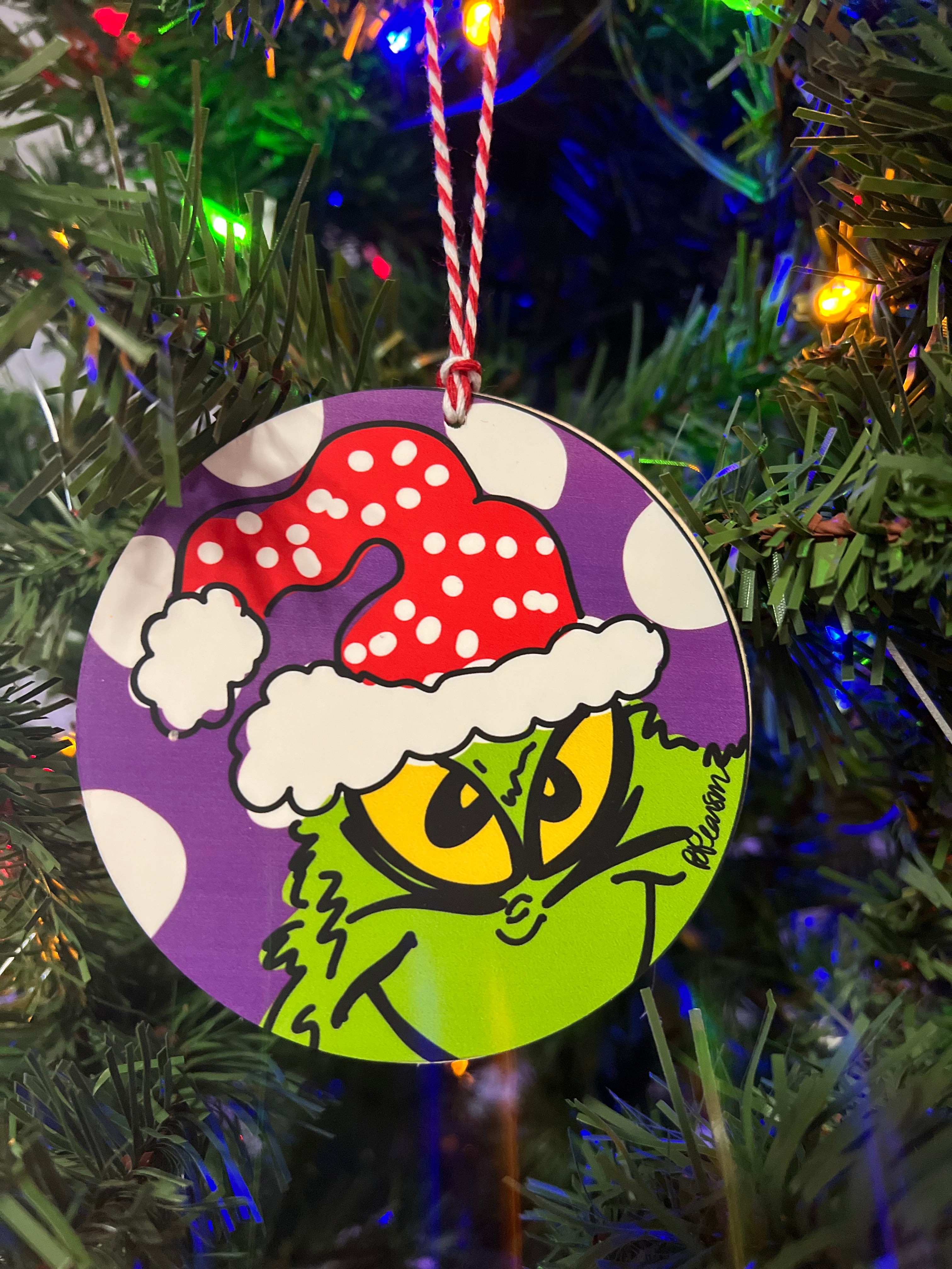 Grinch Christmas ornament