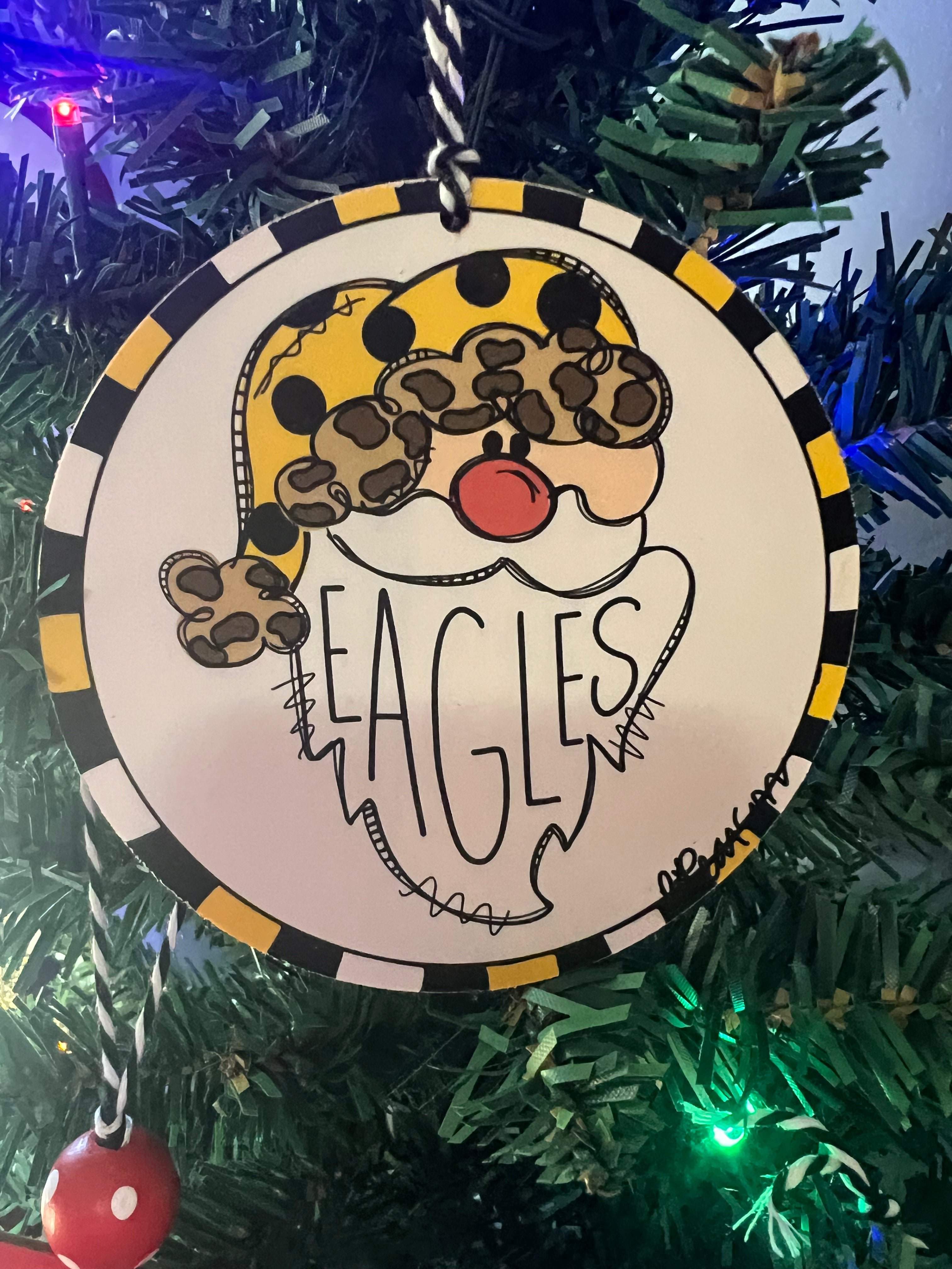Eagles Santa Christmas ornament